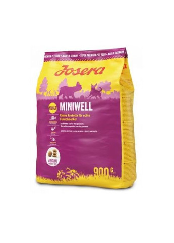 Miniwell (малые породы) сухой корм для собак (27/16), 900 г Josera (275924838)