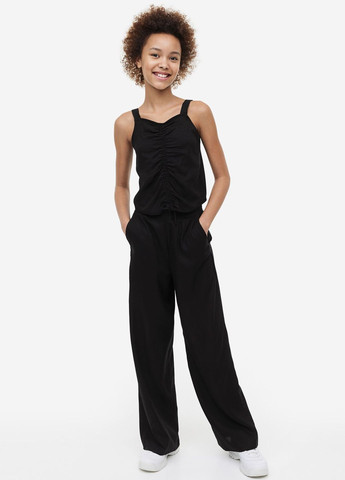 Черный летний комплект (брюки, топ) H&M