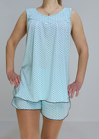 Бирюзовая всесезон пижама женская трикотажная 46-48 бирюзовая (28111448-1) No Brand