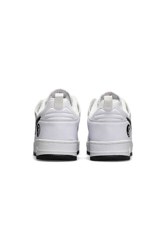 Белые демисезонные кроссовки мужские, вьетнам Nike Air Force 1 Yin Yang Fleece Termo White Black