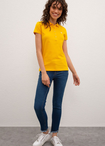 Светло-желтая футболка u.s/ polo assn. женская U.S. Polo Assn.