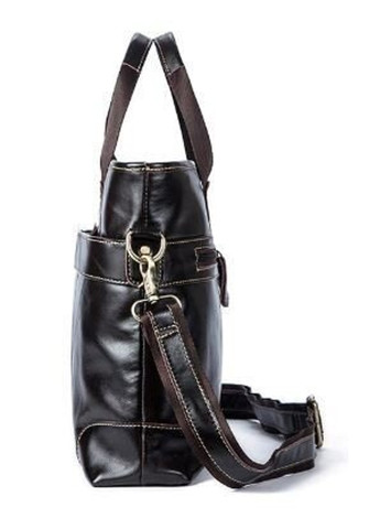 Чоловіча шкіряна темно- сумка 14890 Темно-коричневий Vintage (263279434)