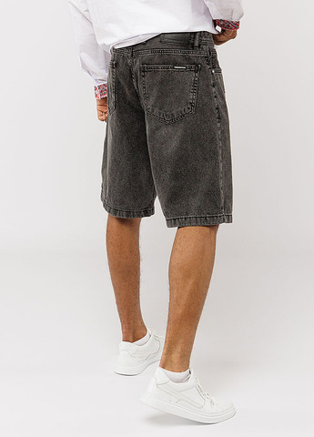 Чоловічі джинсові шорти колір сірий ЦБ-00220351 Yuki (259498548)