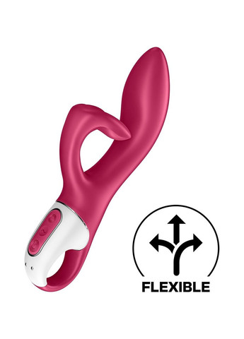 Вібратор-кролик із потрійним відростком Embrace me Berry, 2 мотори, діаметр 3,6 см Satisfyer (258261622)