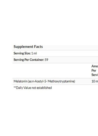 Liquid Melatonin, 10 mg, 2 fl oz 59 ml Natural Black Cherry Flavor Solgar (256721504)