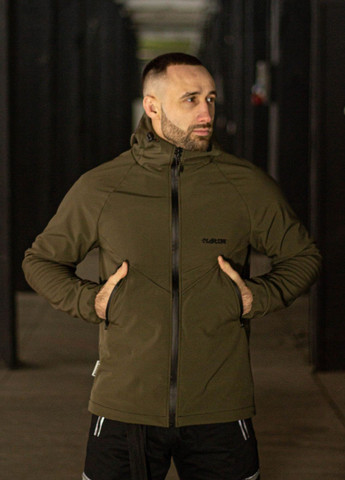 Оливкова демісезонна куртка чоловіча protection soft shell оліва Custom Wear