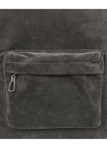 Жіночий невеликий міський рюкзак з вельветової тканини темно сірого кольору No Brand (258591339)