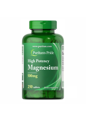 Магний высокоактивный, Magnesium 500 мг - 100 табл Puritans Pride (271823033)