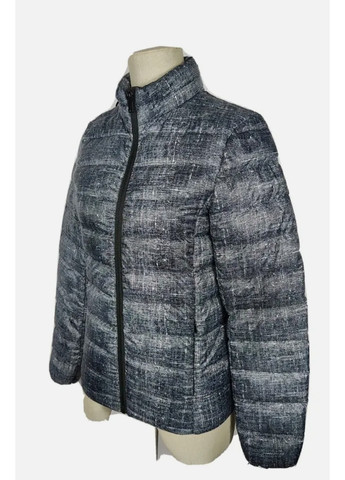 Темно-серая демисезонная женская стеганная куртка м&s (56097) 8 темно-серая M&S