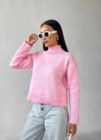 Женский яркий свитер цвет розовый р.42/46 443574 New Trend (266901837)