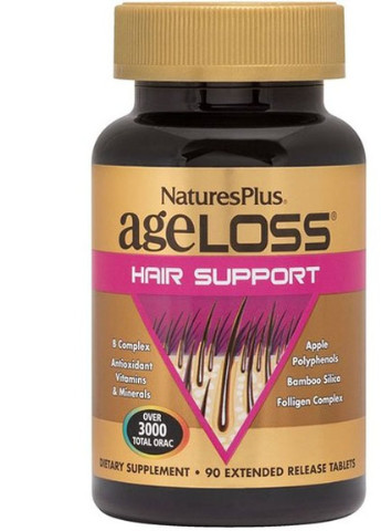 Nature's Plus Age Loss Hair Support 90 Tabs NTP8015 Natures Plus (256723204)