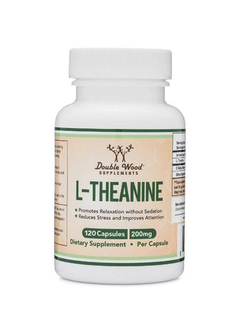 Double Wood L-Theanine 200 mg 120 Caps Double Wood Supplements (265530098)