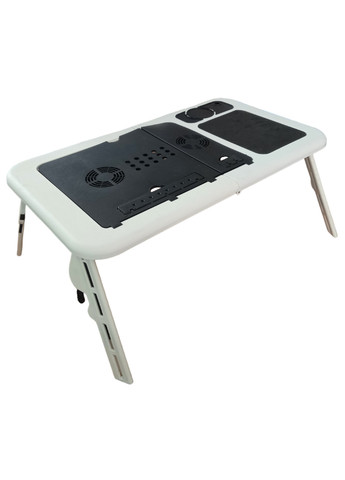 Столик для ноутбука підставка багатофункціональний складаний з кулером E-Table LD09 No Brand (260715584)