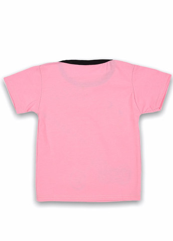 Розовая летняя футболка Let's Shop