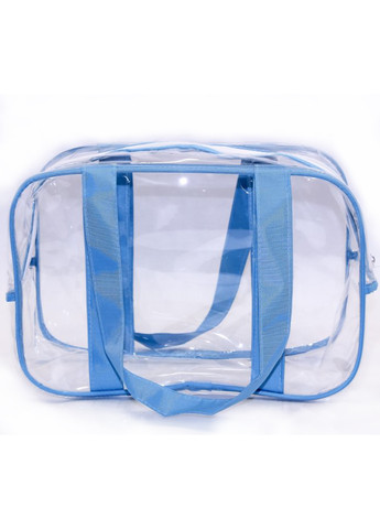 Набор из 3 прозрачных сумок в роддом Joy голубой EcoNova (270006864)