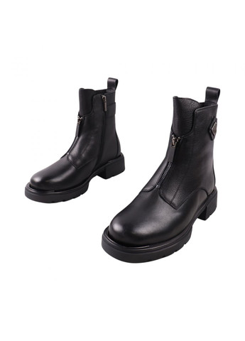 ботинки женские черные натуральная кожа Oeego