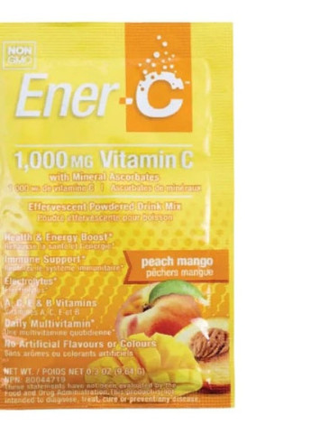 Vitamin C- 1000 mg, 0.3 oz 9,4 g /1 servings/ Peach Mango EC081 Ener-C (256719714)