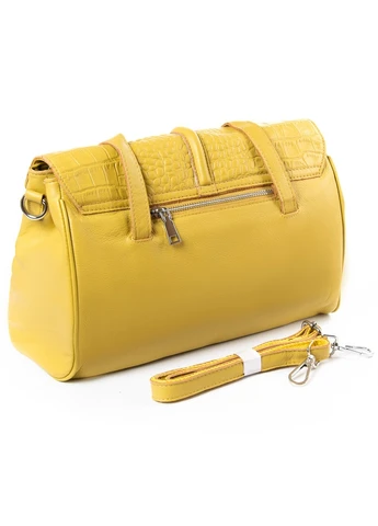 Женская кожаная сумка P8 8796-9 yellow Podium (261482250)