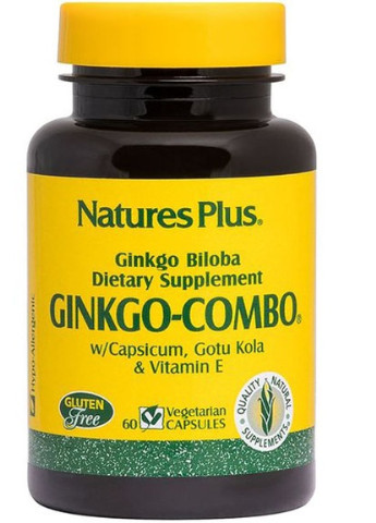 Nature's Plus Ginkgo-Combo 60 Veg Caps NTP1091 Natures Plus (256720811)