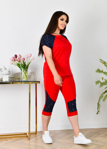 Женский костюм-двойка цвет красный 435508 New Trend (259350687)