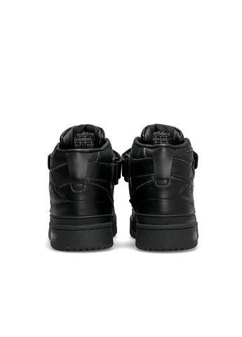 Черные демисезонные кроссовки женские, вьетнам adidas Forum 84 Mid Black W