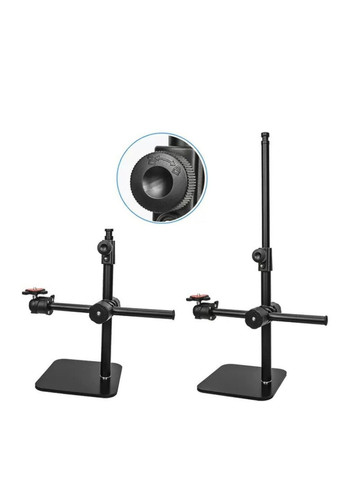 Настольная стойка журавль с держателем смартфона, вертикальный телескопический штатив 28.5 см No Brand (276716494)