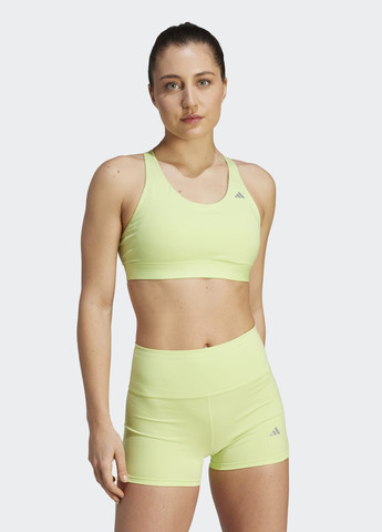 Зелёный бра для бега ultimate medium-support adidas