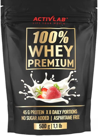 Протеин 100% Whey Premium 500 g (Strawberry) ActivLab (258482497)