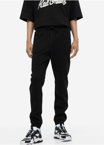 Чоловічі спортивні штани-джогери Н&М (56215) XS Чорні H&M (263855263)