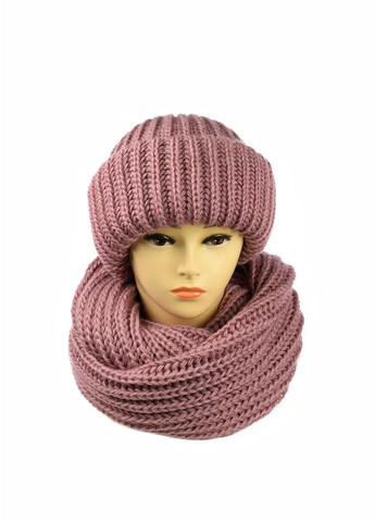 Жіночий зимовий комплект Барбара шапка + хомут No Brand набор барбара (276260584)