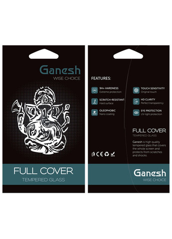 Защитное стекло (Full Cover) для Apple iPhone 14 Pro Max (6.7") Ganesh (261334226)