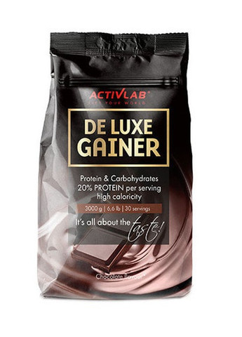 De Luxe Gainer 3000 g /30 servings/ Chocolate ActivLab (258244393)