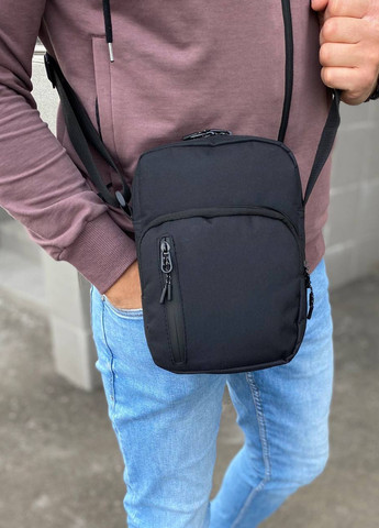 Мужская повседневная сумка через плечо тканевая на 5 отделений Smart No Brand (258260649)