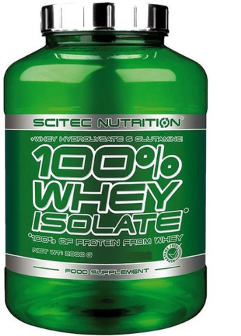 100% Whey Isolate 2000 g /80 servings/ Pistachio Scitec Nutrition (256726020)
