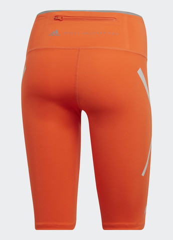 Оранжевые демисезонные шорты для бега by stella mccartney truepace adidas