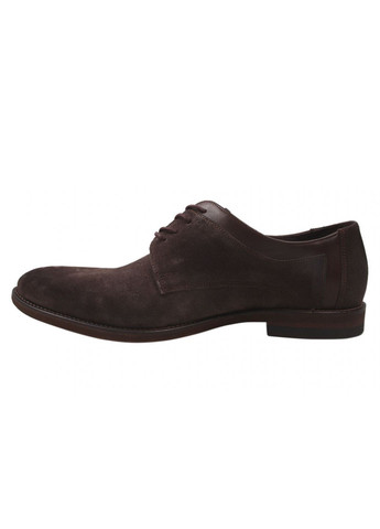 Коричневые туфли класика мужские натуральная замша, цвет кабир Bucci