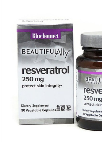 Resveratrol 250 mg 30 Veg Caps BLB0876 Bluebonnet Nutrition (256723238)