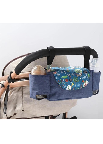 Органайзер сумка на ручку детской коляски компактный универсальный портативный на липучках полиэстер 12.5х22х8 см (475075-Prob) Unbranded (262083037)