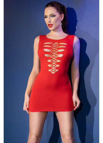 Красное откровенный платье эротическое 4622 Chilirose однотонное