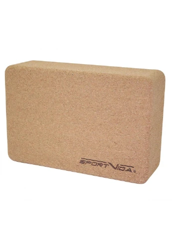 Блок для йоги c пробкового дерева SV-HK0316 SportVida (259786867)