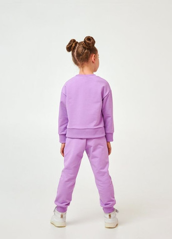 Лиловый детский костюм (свитшот+брюки) | 95% хлопок | демисезон | 92, 98, 104, 110, 116 | удобный и комфортный лиловый Smil