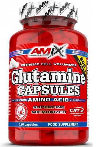 L-Glutamine 800 mg 120 Caps Amix Nutrition (257561415)