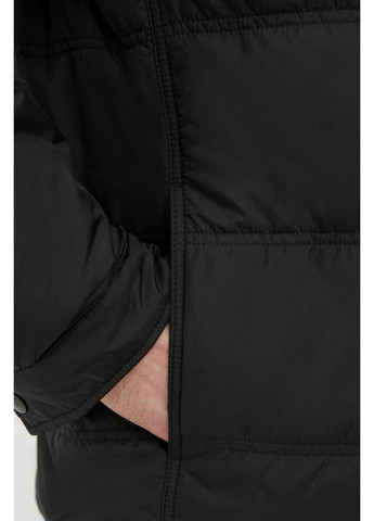 Черная демисезонная куртка-рубашка fbc21007-200 Finn Flare