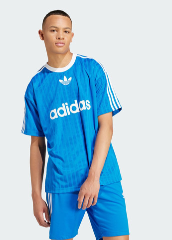 Синяя футболка adicolor adidas