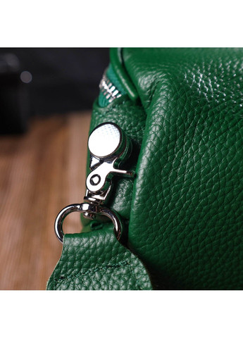 Модна жіноча сумка через плече з натуральної шкіри 22124 Зелена Vintage (260359825)