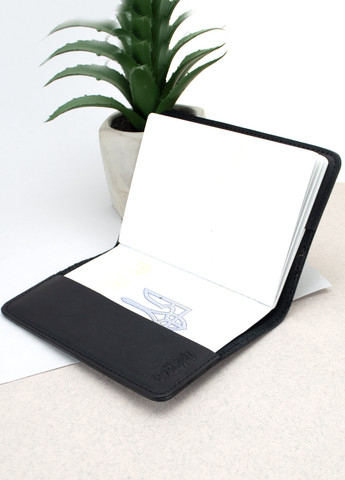 Подарочный мужской набор №76: портмоне + ремень + обложка на паспор + брелок (черный матовый) HandyCover (264032107)