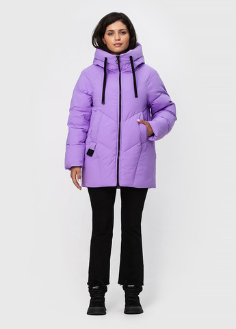 Фіолетова зимня куртка з капюшоном модель Towmy 2001
