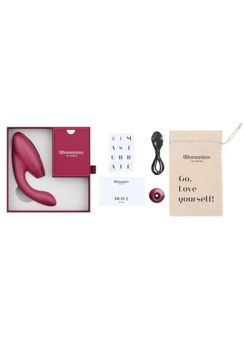 Вакуумний кліторальний стимулятор Duo 2 - Bordeaux Womanizer (276388986)