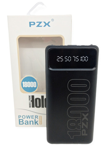 Power Bank 18000 mAh 2,1А реальная ёмкость PZX C163 зарядка внешний аккумулятор павербанк cертифицированный (павербанк) No Brand