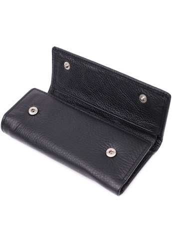 Велика ключниця з функцією гаманця з натуральної шкіри 22492 Чорний st leather (278000999)